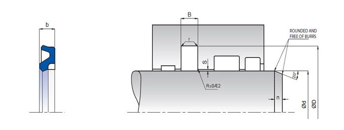 Ущільнення 90*105,5*6,3 RBR PU RBR 09001055063 фото