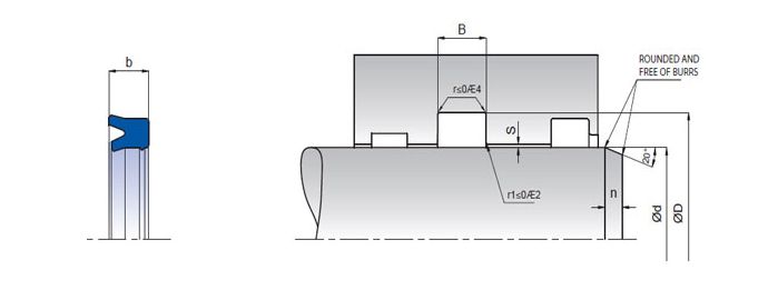 Манжета 18*25*5 RSB PU RSB 0180 0250 050 фото